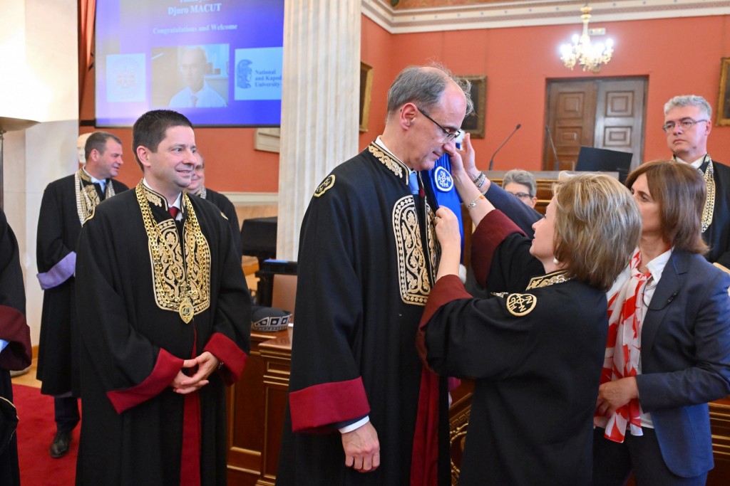 Đuro Macut at a professional engagement